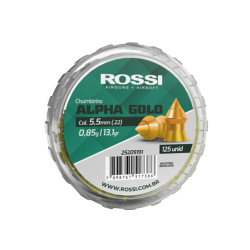 Chumbinho Rossi Alpha Gold 5,5 mm (125 un)