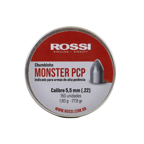 Chumbinho Rossi Monster PCP 5,5 mm (150 un)