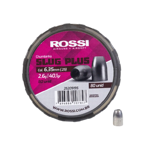 Chumbinho Rossi Slug Plus 6,35 mm (80 un)